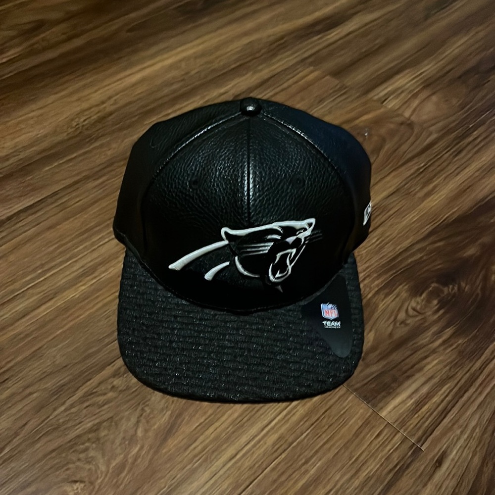 Carolina Panthers Leather SnapBack. Like New!